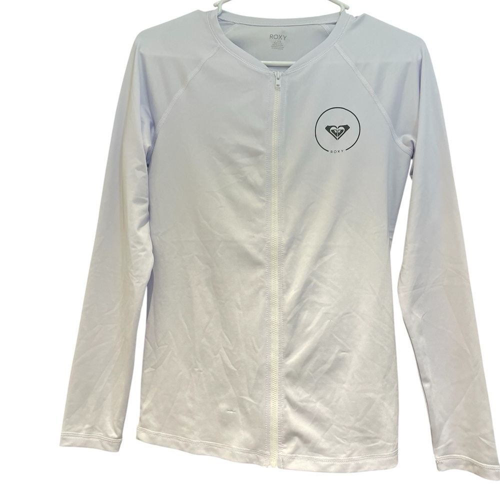 Roxy Long Sleeve Zip-up Rashguard – UPF 50+, Surf, Hiking, Quick-Dry Swim Shirt